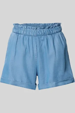 VERO MODA Loose Fit Shorts aus Lyocell in Denim-Optik Modell 