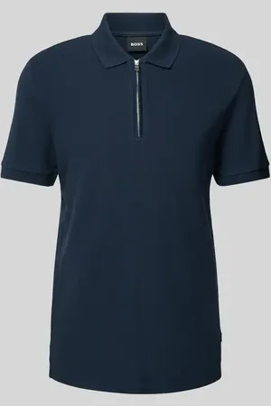 HUGO BOSS Regular Fit Poloshirt mit Reißverschluss Modell 
