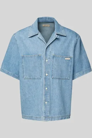 Calvin Klein Relaxed Fit Jeanshemd mit Brusttaschen in , Größe L