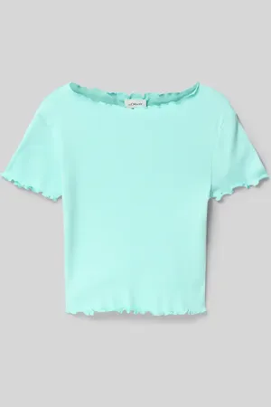 QS by s.Oliver Slim Fit T-Shirt aus reiner Baumwolle in , Größe 134