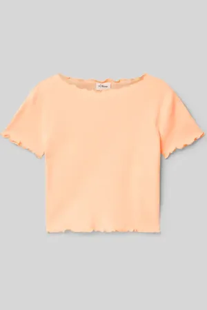 QS by s.Oliver Slim Fit T-Shirt aus reiner Baumwolle in , Größe 146