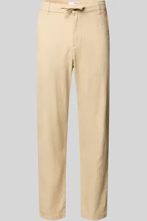 SELECTED Slim Tapered Fit Hose mit Tunnelzug Modell 
