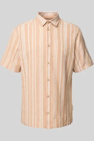 Casual Friday Regular Fit Leinenhemd mit 1/2-Arm Modell 