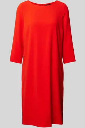 Windsor Knielanges Kleid in unifarbenem Design mit 3/4-Arm in , Größe 44