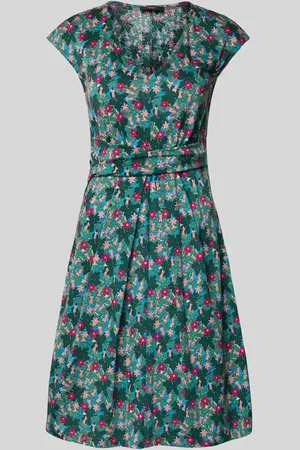 Max Mara Knielanges Kleid mit floralem Allover-Print Modell 