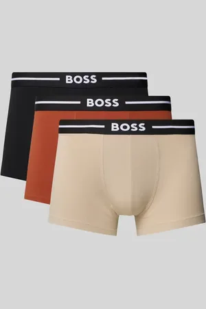 HUGO BOSS Trunks mit elastischem Label-Bund im 3er-Pack in , Größe L