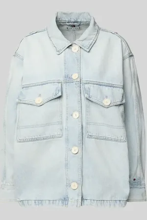 Tommy Hilfiger Oversized Jeansjacke aus Baumwoll-Lyocell-Mix in , Größe 38