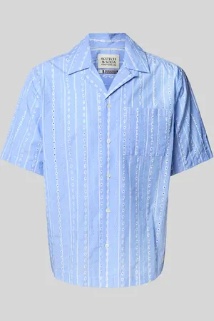 Scotch&Soda Regular Fit Freizeithemd mit Lochstickerei in , Größe L