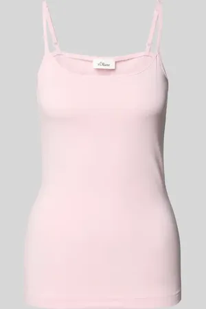 QS by s.Oliver Slim Fit Trägertop aus Baumwoll-Mix in , Größe 36