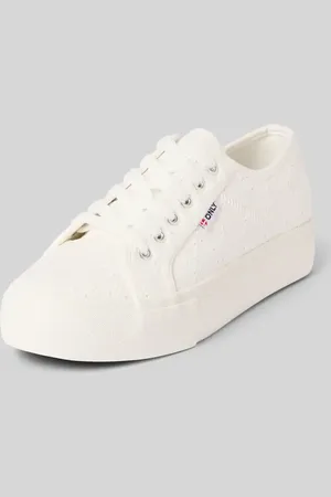 ONLY Low Top Sneaker mit Lochstickmuster Modell 