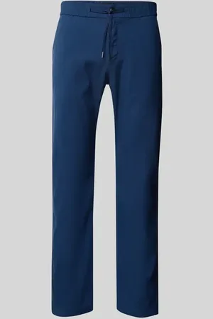 HUGO BOSS Regular Fit Leinenhose mit Tunnelzug Modell 