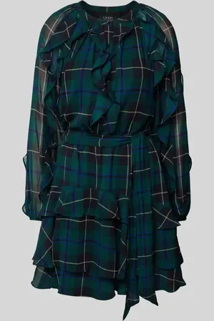 Ralph Lauren Knielanges Kleid im Stufen-Look in , Größe 44