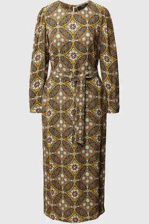 Max Mara Midikleid aus Viskose mit Allover-Muster Modell 