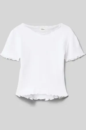 QS by s.Oliver Slim Fit T-Shirt aus reiner Baumwolle in , Größe 146