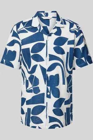 Casual Friday Regular Fit Leinenhemd mit 1/2-Arm Modell 