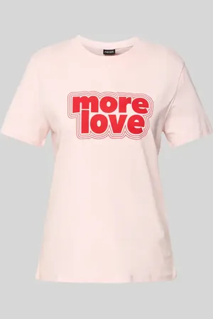 Pieces® Regular Fit T-Shirt aus reiner Baumwolle Modell 