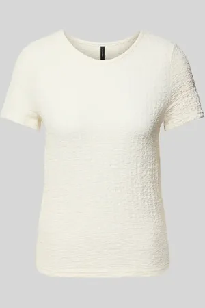VERO MODA Regular Fit T-Shirt in Crinkle-Optik Modell 