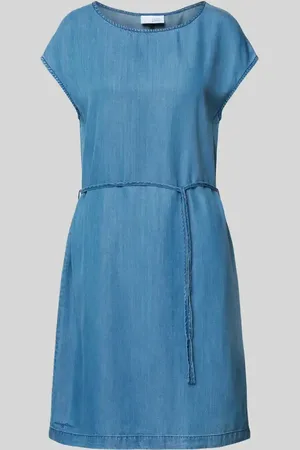 Mazine Knielanges Kleid mit Bindegürtel Modell 