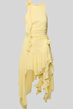 Bardot Knielanges Cocktailkleid mit seitlicher Raffung in , Größe 40