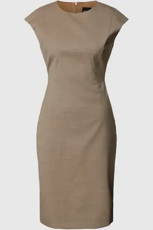 HUGO BOSS Knielanges Kleid mit Rundhalsausschnitt Modell 