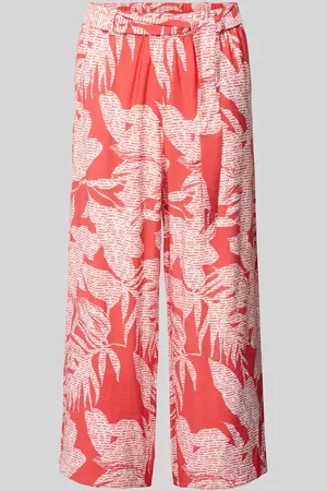 Comma, Wide Leg Stoffhose mit Bindegürtel in , Größe 34