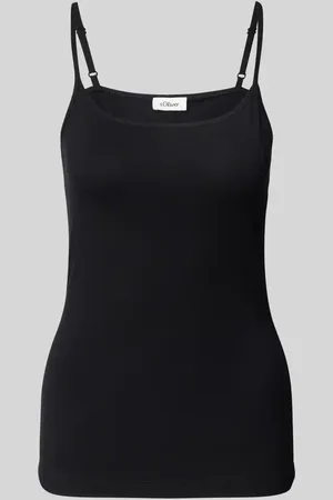 QS by s.Oliver Slim Fit Trägertop aus Baumwoll-Mix in , Größe 34
