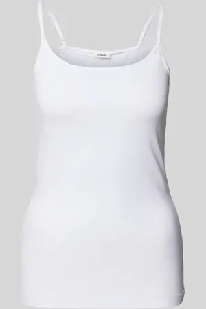 QS by s.Oliver Slim Fit Trägertop aus Baumwoll-Mix in , Größe 36