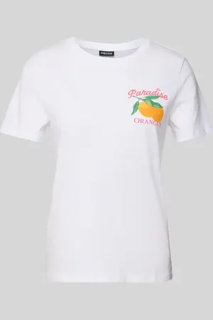 Pieces® Regular Fit T-Shirt aus reiner Baumwolle Modell 