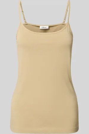 QS by s.Oliver Slim Fit Trägertop aus Baumwoll-Mix in , Größe 34