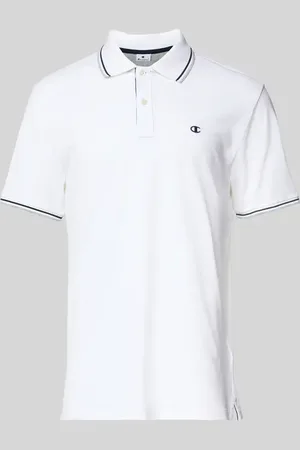 Champion Regular Fit Poloshirt mit Logo-Stitching in , Größe L
