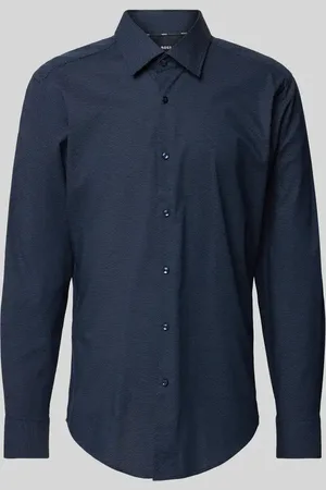 HUGO BOSS Regular Fit Business-Hemd mit Knopfleiste in , Größe 39