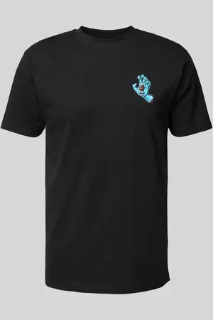Santa Cruz T-Shirt mit geripptem Rundhalsausschnitt in , Größe L