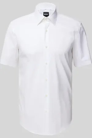 HUGO BOSS Business-Hemd mit 1/2-Arm und Kentkragen Modell 