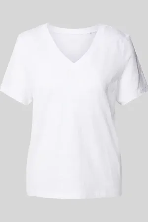 QS by s.Oliver Regular Fit T-Shirt aus reinem Leinen in , Größe 34