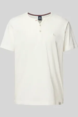 Lerros T-Shirt mit Serafino-Ausschnitt in , Größe L