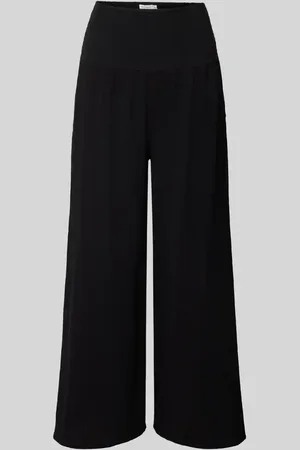 Apricot Wide Leg Stoffhose in Crinkle-Optik in , Größe L
