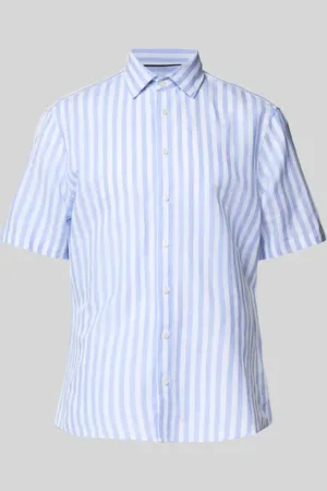 Jake*s Casual Fit Freizeithemd aus Leinen-Baumwoll-Mix in , Größe L