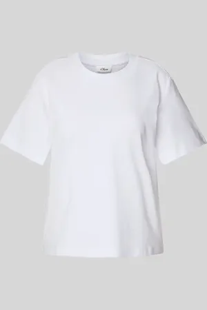 QS by s.Oliver Regular Fit T-Shirt aus reiner Baumwolle in , Größe 34