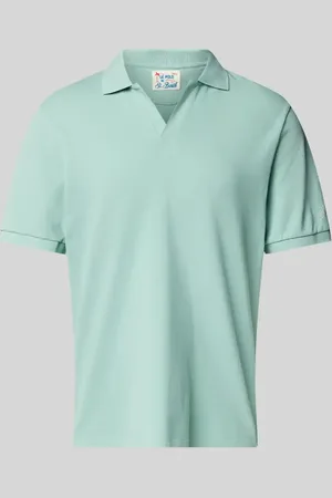 MC2 SAINT BARTH Regular Fit Poloshirt mit V-Ausschnitt Modell 