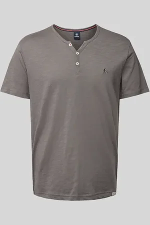 Lerros T-Shirt mit Serafino-Ausschnitt in , Größe L