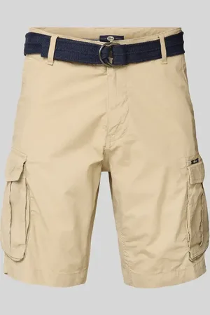 Petrol Industries Bermudas mit Cargotaschen und Gürtel in , Größe L