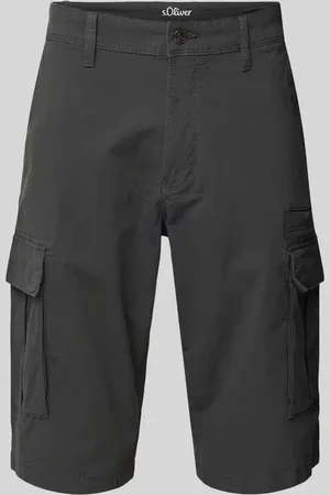 QS by s.Oliver Relaxed Fit Cargo-Bermudas aus Baumwoll-Elasthan-Mix in , Größe 31