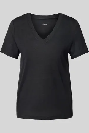 QS by s.Oliver Regular Fit T-Shirt aus reinem Leinen in , Größe 34