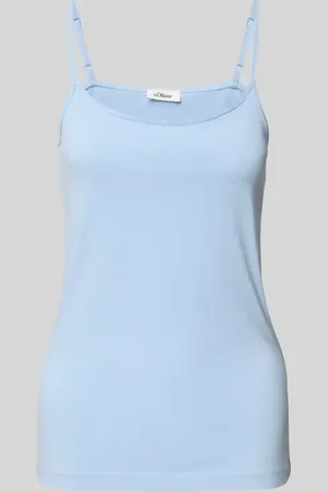 QS by s.Oliver Slim Fit Trägertop aus Baumwoll-Mix in , Größe 36