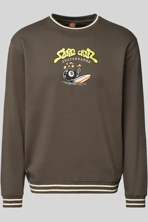 Santa Cruz Sweatshirt mit gerippten Abschlüssen Modell 