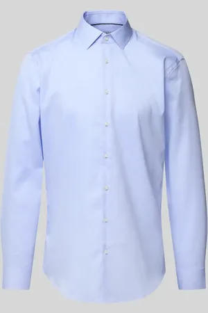 Jake*s Slim Fit Business-Hemd mit Knopfleiste in , Größe 37/38