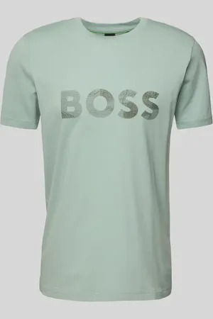 HUGO BOSS T-Shirt mit Logo-Print und Rundhalsausschnitt in , Größe L