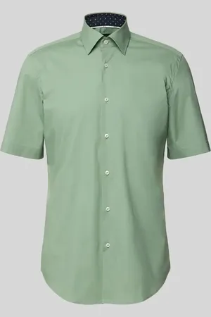 HUGO BOSS Regular Fit Business-Hemd mit 1/2-Arm Modell 