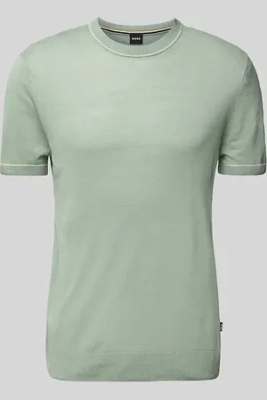 HUGO BOSS T-Shirt aus Leinen-Viskose-Mix Modell 