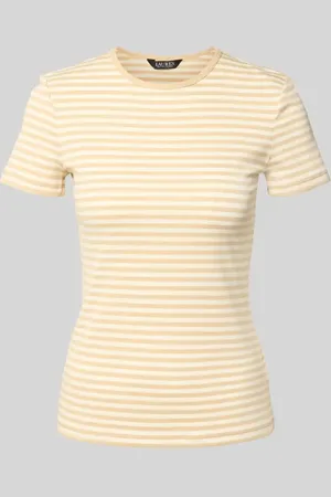Ralph Lauren T-Shirt mit geripptem Rundhalsausschnitt in , Größe L